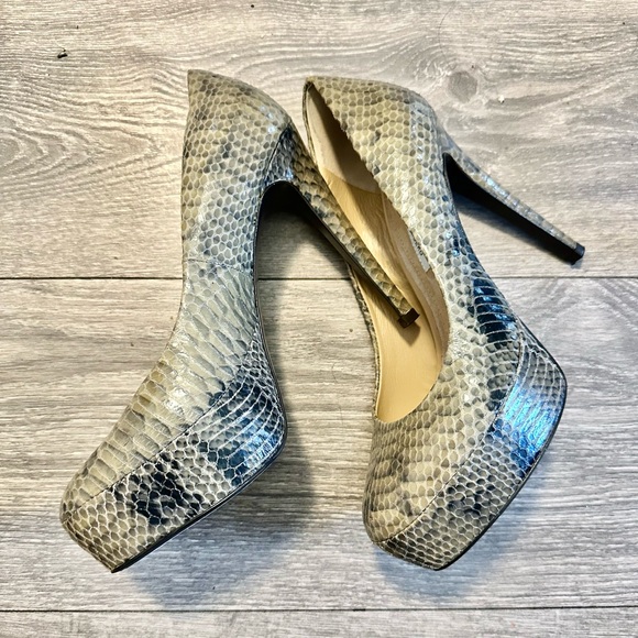 Diane Von furstenberg pump snakeskin used 1x - Picture 3 of 9